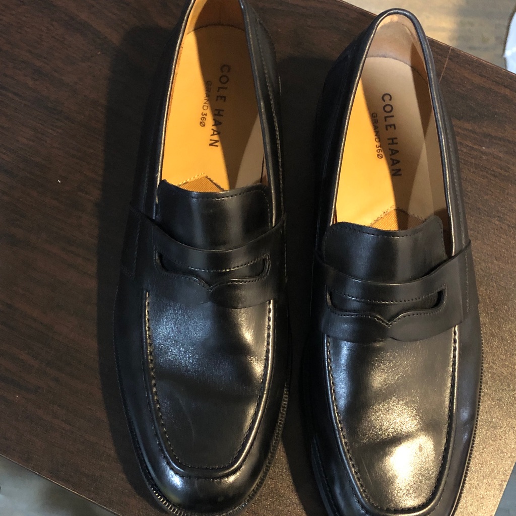Cole Haan Bedford Black Leather Penny Loafers Slip-On, Like New,No Box, Size 11m
